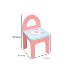 Princess-Themed Kids Makeup Vanity Set with Mirror and Chair Dimensions