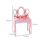 Princess-Themed Kids Makeup Vanity Set with Mirror and Chair Dimensions