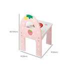 Princess-Themed Kids Makeup Vanity Set with Mirror and Chair Dimensions