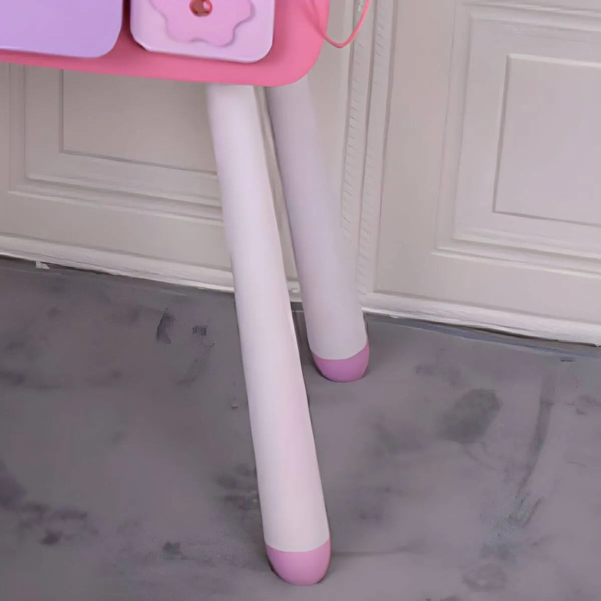 Princess-Themed Kids Makeup Vanity Set with Mirror and Storage