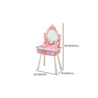 Princess-Themed Kids Makeup Vanity Set with Mirror and Storage Dimensions