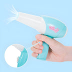 Princess-Themed Kids Makeup Vanity Set with Mirror and Toy in Blue & Pink