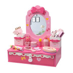 Princess-Themed Kids Makeup Vanity with Mirror and Storage
