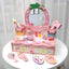 Princess-Themed Kids Makeup Vanity with Mirror and Storage
