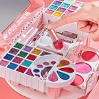 Princess-Themed Plastic Vanity Set with Mirror and Makeup Kit