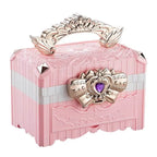 Princess-Themed Plastic Vanity Set with Mirror and Makeup Kit