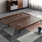 Modern Nordic khaki solid wood sofa bed with pull out feature and convertible sleeper design