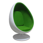 Scandinavian-Inspired Egg Chair in Fiberglass Shell