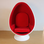 Scandinavian-Inspired Egg Chair in Fiberglass Shell