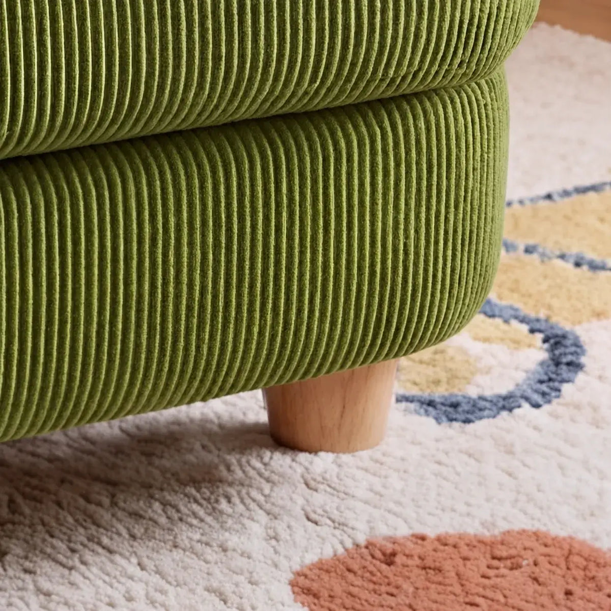 Pudding Kids Accent Chair With Embracing Back and Soft Plaid Upholstery