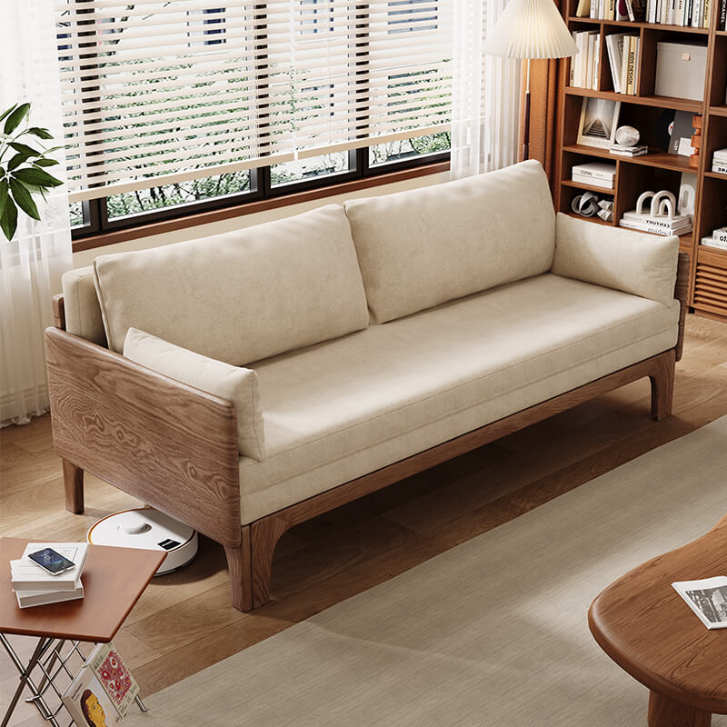 Pull-Out Sofa Bed With High-Density Foam Cushion