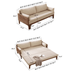 Pull-Out Sofa Bed With High-Density Foam Cushion Dimensions