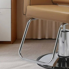 Rectangular Solid Color Synthetic Leather Styling Chair with Footrest and Adjustable Features Styling Chairs