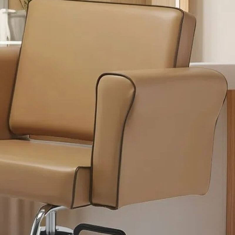 Rectangular Solid Color Synthetic Leather Styling Chair with Footrest and Adjustable Features Styling Chairs