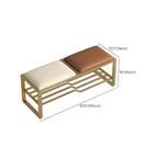 Rectangular Storage Bench with Houndstooth and Solid Upholstery – Modern Entryway Design Dimensions