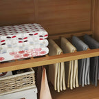 Reeded Glass Rattan Wood Wardrobe Armoire With Soft-Close Storage