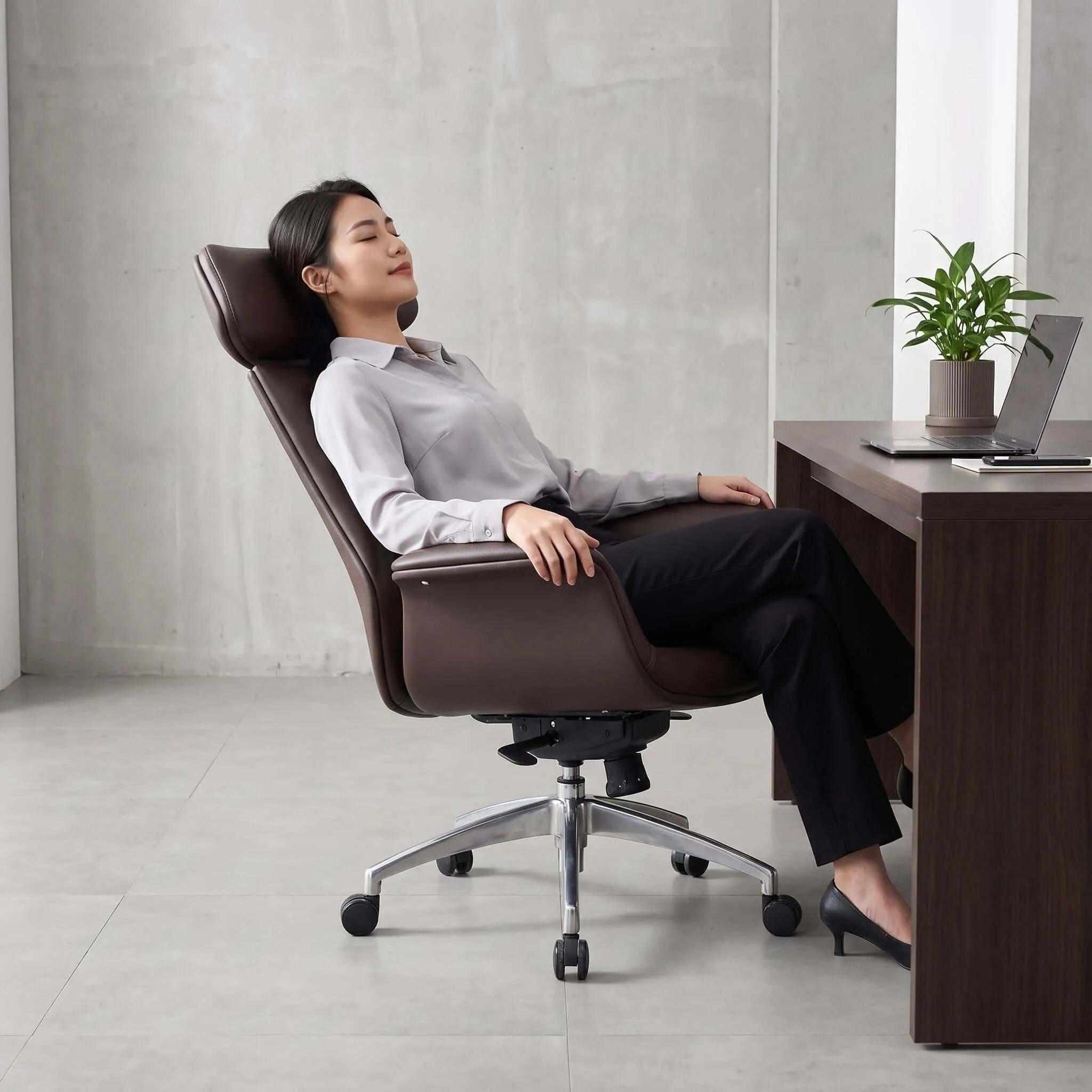 Regent High-Back Leather Executive Office Chair