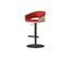 Retro Jacquard Adjustable Swivel Bar Stool With Wrapped Arms