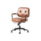 Retro Upholstered Office Chair Series with Metal Frame and Adjustable Height