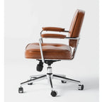Retro Upholstered Office Chair Series with Metal Frame and Adjustable Height