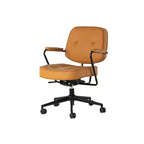 Retro Upholstered Office Chair Series with Metal Frame and Adjustable Height