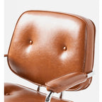 Retro Upholstered Office Chair Series with Metal Frame and Adjustable Height