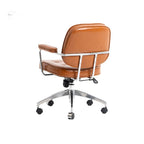 Retro Upholstered Office Chair Series with Metal Frame and Adjustable Height