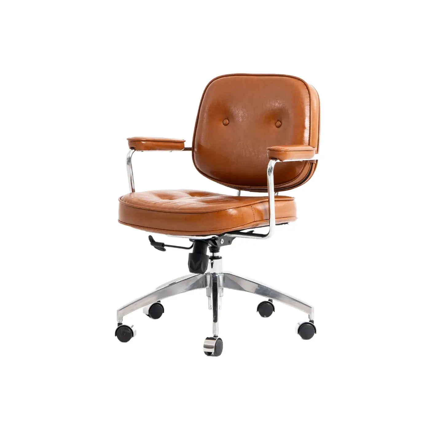 Retro Upholstered Office Chair Series with Metal Frame and Adjustable Height Main Product Image Main image