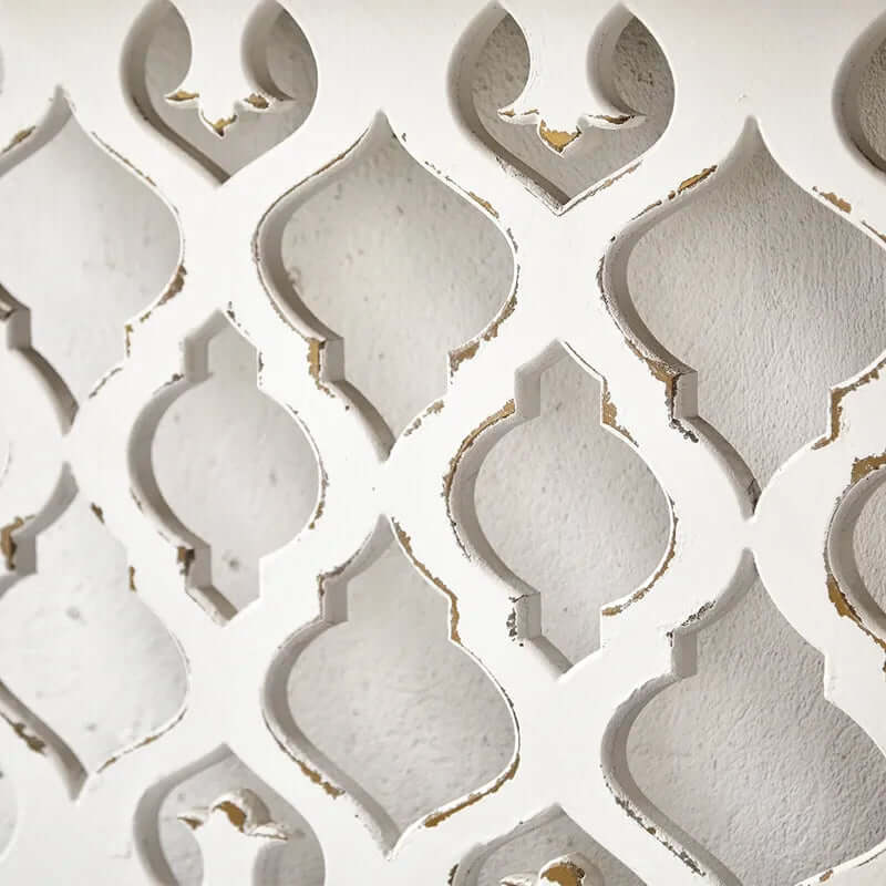 Retro Wood & Magnesium Oxide Console Table