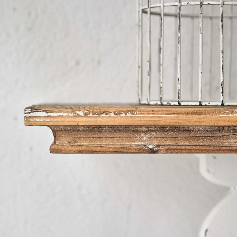 Retro Wood & Magnesium Oxide Console Table