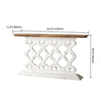 Retro Wood & Magnesium Oxide Console Table