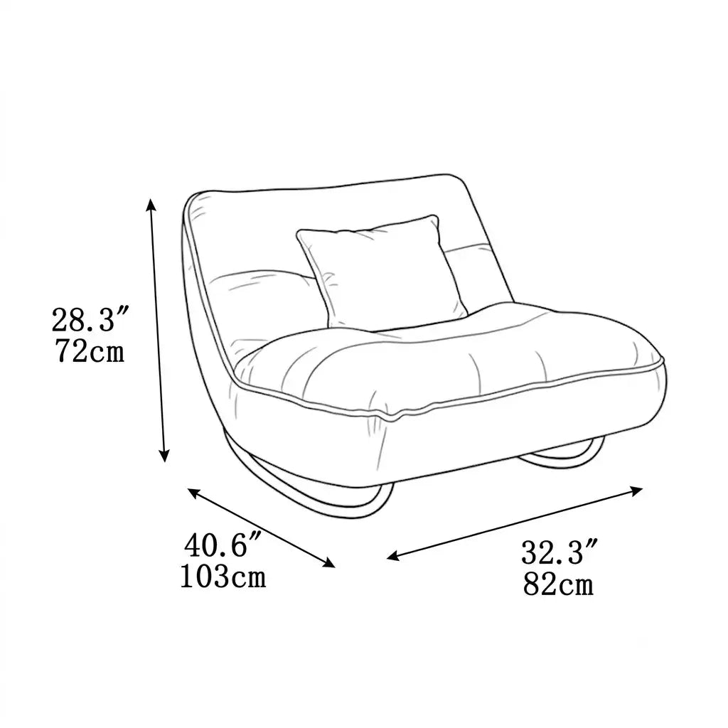 Retro Zebra Print Chair Series with Curved Steel Base and Plush Cushion Dimensions