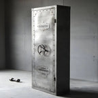 Rivet Metal Wardrobe Armoire With Hanging Rod and Shelves