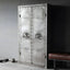 Rivet Metal Wardrobe Armoire With Hanging Rod and Shelves