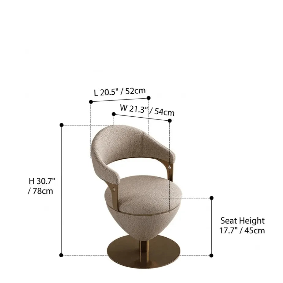 Romantic Jacquard Vanity Stool for Bedroom, Plush Chenille Comfort