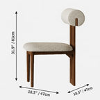 Round Burlwood Dining Table With Thick Column Base and Metal Disc Dimensions
