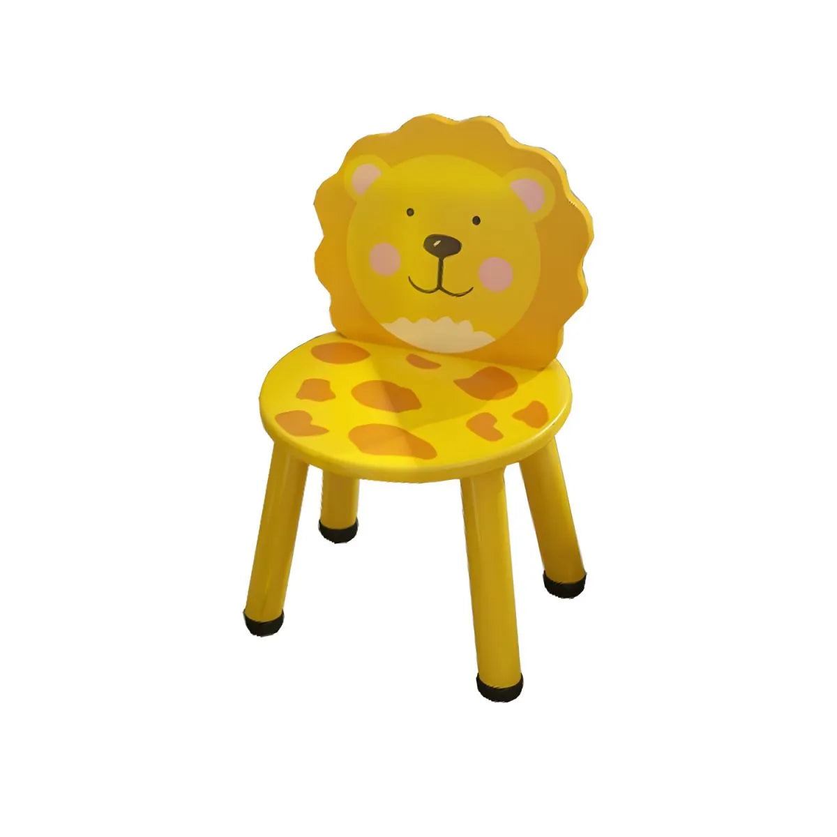Round & Square Kids' Animal-Themed Wooden Desk Sets with Matching Chairs