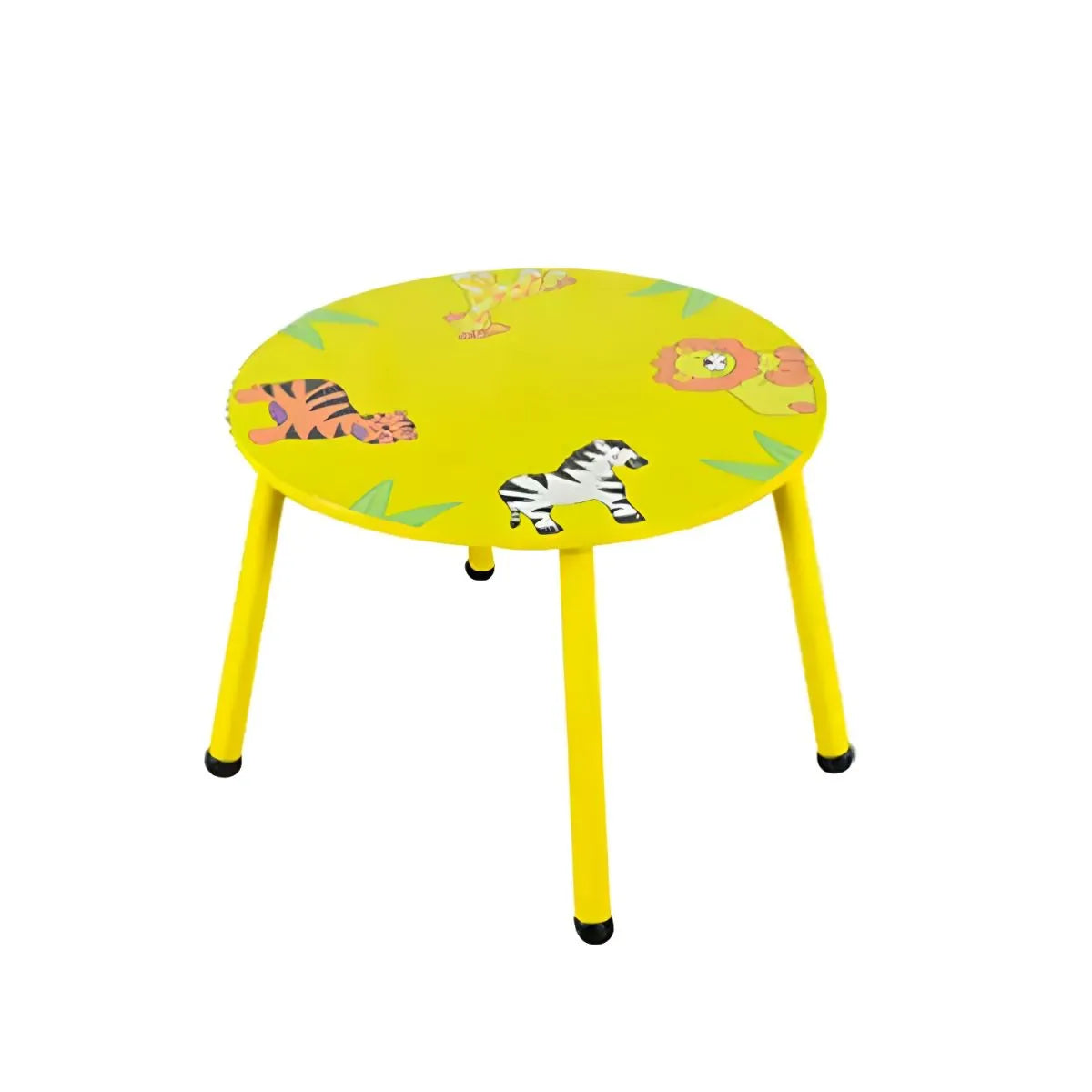 Round & Square Kids' Animal-Themed Wooden Desk Sets with Matching Chairs