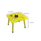 Round & Square Kids' Animal-Themed Wooden Desk Sets with Matching Chairs Dimensions