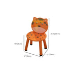 Round & Square Kids' Animal-Themed Wooden Desk Sets with Matching Chairs Dimensions