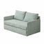 Rounded Convertible Kids Sofa Bed in Soft Ribbed Fabric for Reading Nooks