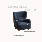 Rounded Corduroy Accent Chair for Kids, Cozy Reading Nook Seating