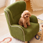 Rounded Corduroy Accent Chair for Kids, Cozy Reading Nook Seating