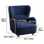 Rounded Corduroy Accent Chair for Kids, Cozy Reading Nook Seating Dimensions