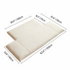 Rounded Plush Kids Folding Loveseat for Reading Nooks and Bedrooms Dimensions
