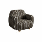 Rounded Ribbed Kids Chair Series With Cozy Boucle Texture for Reading Nooks