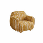 Rounded Ribbed Kids Chair Series With Cozy Boucle Texture for Reading Nooks