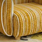 Rounded Ribbed Kids Chair Series With Cozy Boucle Texture for Reading Nooks