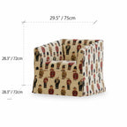 Royal Guard Jacquard Accent Chair With Barrel Silhouette for Reading Nooks Dimensions