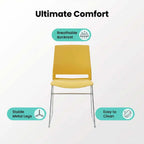 Royale Stackable Plastic Training Chair with Metal Frame